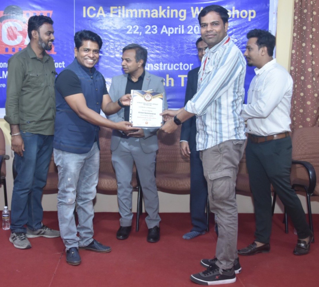 Celebrating the successful completion of filmmaking course batches and honoring aspiring creators with course certifications.