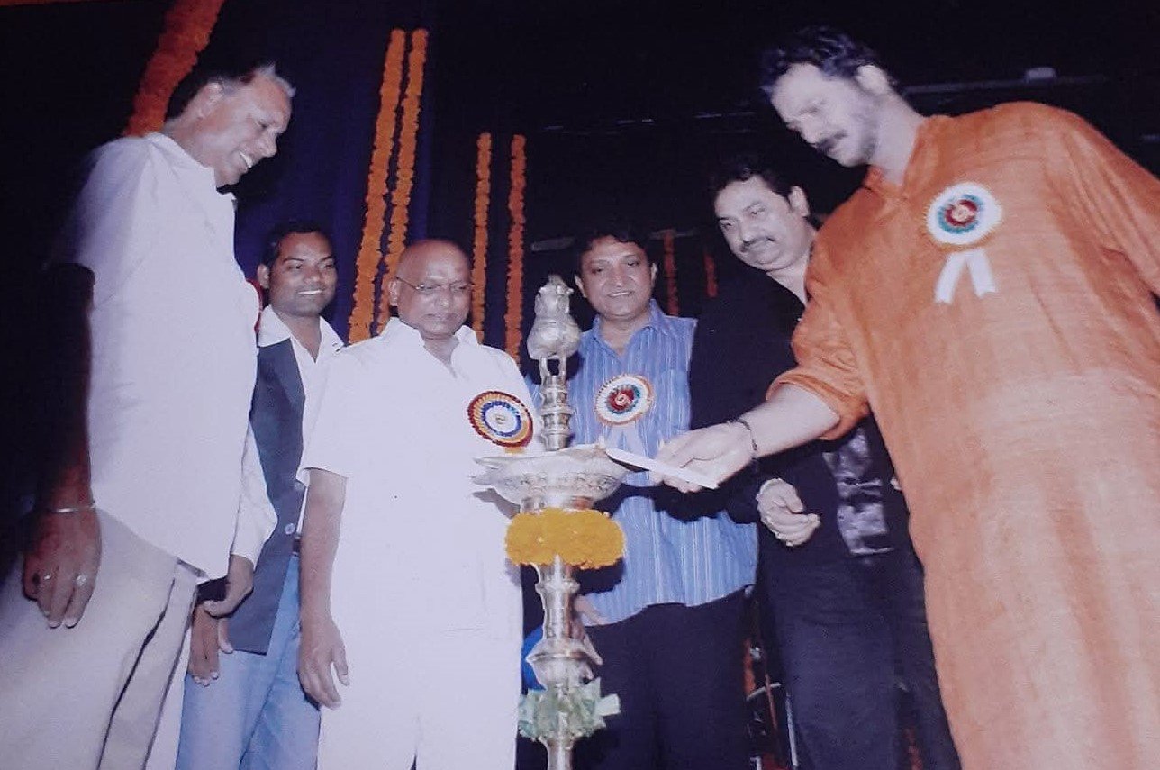 On set - Movie Celebrity Milind Gunaji & Bansilal More